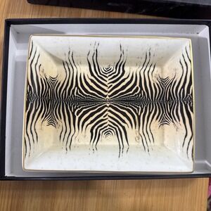 Roberto Cavalli Casa Zebra Limonges France Rectangular Tidy Tray (1)